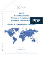Cape Card Payments Terminal Management Message Usage Guide Annex A: Message Examples