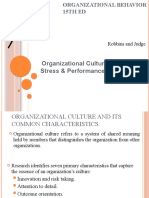 Organizational Culture, Change, Stress & Performance Evaluation