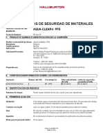 Aqua - Clear PFD Safety Data Sheet SP