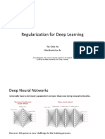 Regularization For Deep Learning: Tsz-Chiu Au Chiu@unist - Ac.kr