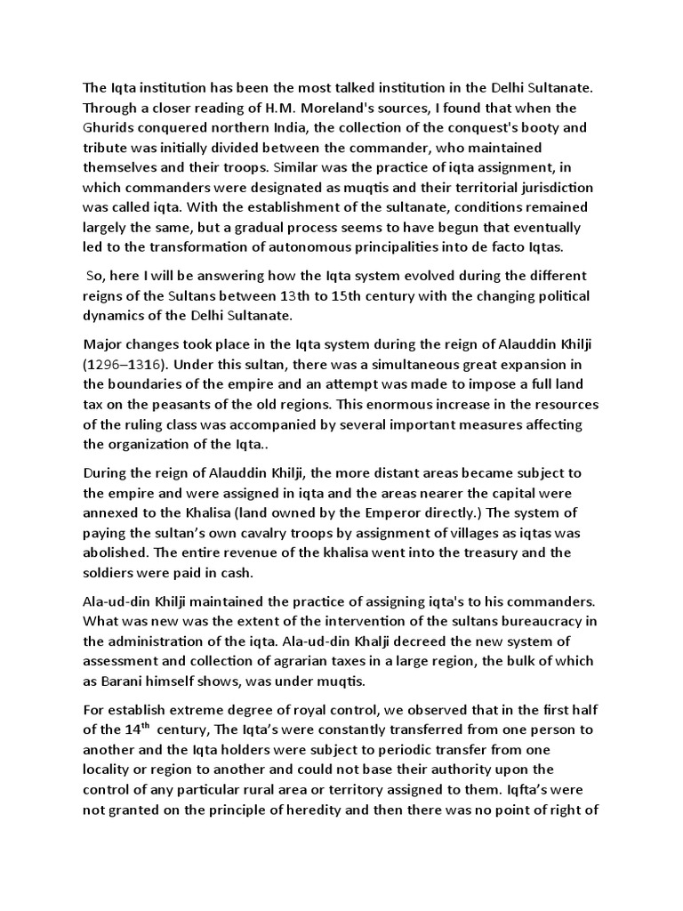 Iqta system pdf