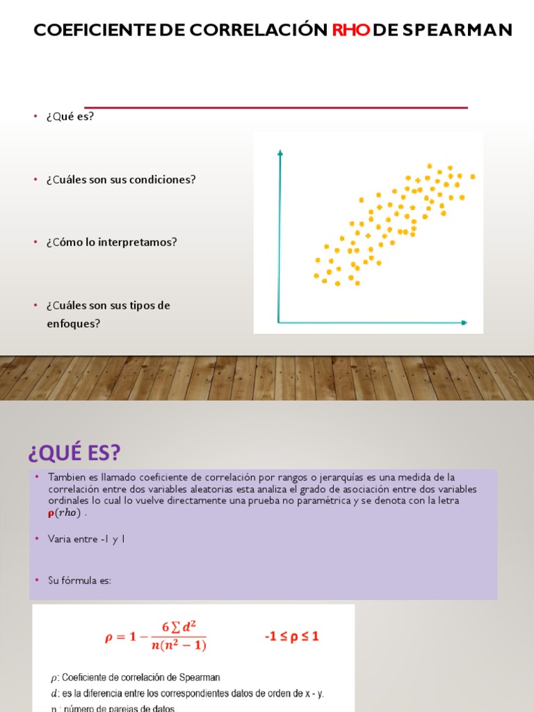 Coeficiente de Correlación de Spearman | PDF | Coeficiente de ...
