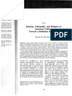 Kinship Nationality and Religion Schneider