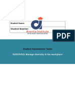 BSBDIV501 Student Assessment Tasks PDF