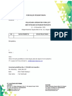 Form Pendaftaran - Forklift - Subsidi Tgl. 12 - 14 November 2020