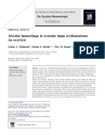 Egyptian Study of Alveolar Hemorrhage in SLE Patients