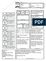 Character Sheet - Page 1 - Elf Fighter