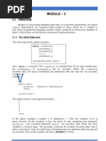 Module - 2: 2.1 Iteration