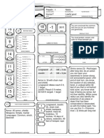 Character Sheet - Human Paladin Level 1