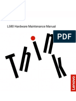 Lenovo Thinkpad L580 Maintenance Manual