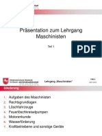 Maschinisten Ausbildung