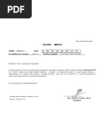 Cartas de Excusas Del Colegios