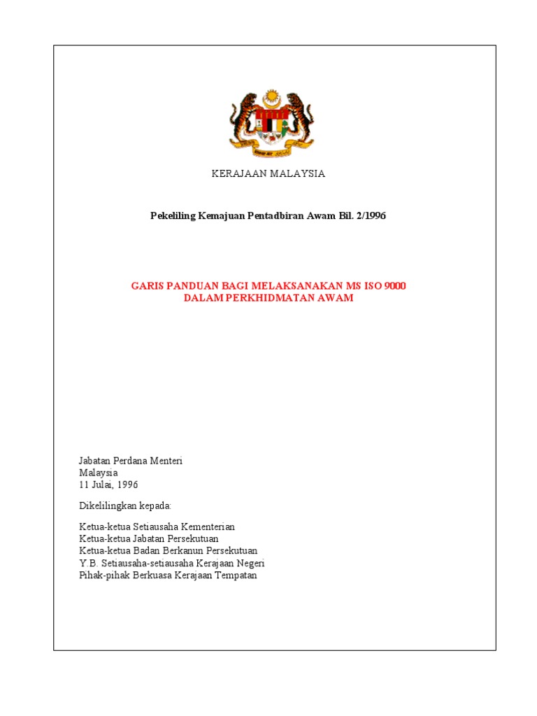 Garis Panduan Laksana Iso 9000 2 96 Pdf