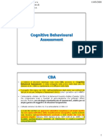 Cognitive Behavioural Assessment: Behavioral Assessment È Stata Sviluppata Nella Prima Metà Degli Anni 80