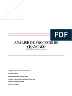 Analisis de Procesos de Chancado