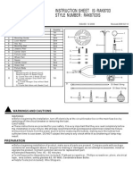 Instruction Sheet Is Rak8703 - Style Number Rak8703Is:: Package Contents