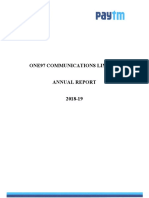 Annual Report One 97 Communications Limited 1