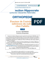 Fracture de L'extrémité Inf Du Radius Chez Adulte