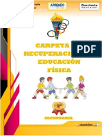 Carpeta de Recuperacion de Educacion Fisica 2do Se Secundaria