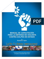 Manual de Capacitacion Para La Defensa No Violenta Contra Golpes de Estado