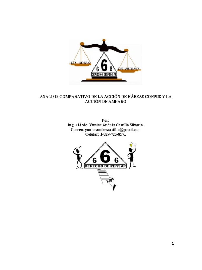 Diferencias entre Hábeas Corpus y Amparo | PDF | Habeas corpus ...