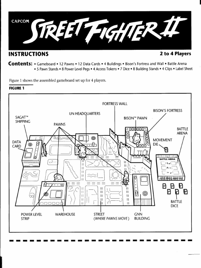 Notice D'instructions Originale – Street Fighter II Sur Sega Mega Drive