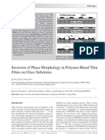 Inversion of Phase Morphology in Polymer-Blend Thin Films On Glass Substrates