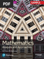 IB Standard Level Maths Analysis Approaches