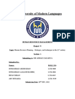 Human Resource Planning