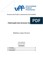 Fabricação Bronze Fundidos