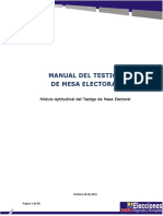 Manual Del Testigo Electoral 2021. AC Sumate Módulo Aptitudinal.