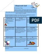 Homework Grid