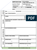Amg-Sgs-Sso-F-03 Formato de Reporte de Incidentes, Condiciones y Actod Subestandares (Icas)