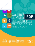 Ministerio de Cultura de Costa Rica - Cuenta Satélite de Cultura. Metodologia de Medición