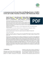 Research Article Correlation Between Serum Fatty Acid Binding Protein 4 (FABP4) Levels and Cardiac Function in Patients With Thalassemia Major