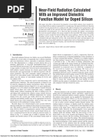 Near-Field Radiation Calculated With An Improved Dielectric Function Model For Doped Silicon