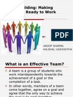 Team Building: Making Students Ready To Work Together: Anoop Sharma Kaushal Vashishtha