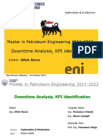 Downtime Analysis, KPI Identification: Master in Petroleum Engineering 2011-2012