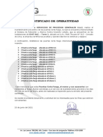 Certificado Puertas Corta Fuego 2021 - Idat Torre 1