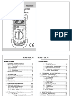 Digital Multimeter: Instruction Manual