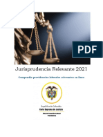 SENTENCIAS CSJ - SL - Jurisprudencia Relevante 2021
