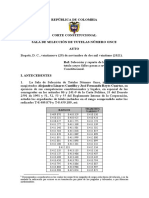 Auto Sala de Seleccion 29 de Noviembre de 2021 Notificado 14 de Diciembre de 2021