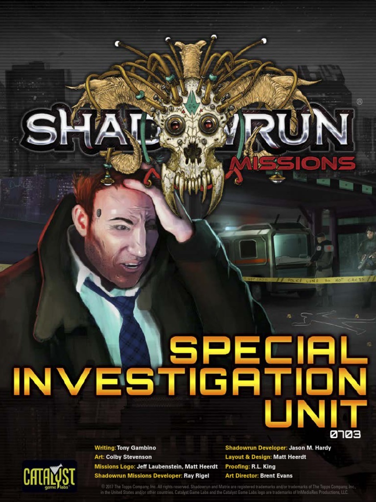 Writing: Art: Missions Logo: Shadowrun Missions Developer: Shadowrun ...