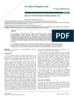 Electrognathographic Analysis of Jaw Movements During Speech Anexploratory Study 2376 0311 1000126