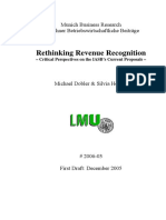 Rethinking Revenue Recognition Fakultt FR Betriebswirtschaft - Compress