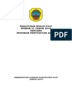 Peraturan Bupati Pati No 41 Tahun 2019 TTG Penyusutan Arsip