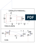 CANALETA PARSHALL-Diseño