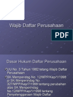 Kuliah V Wajib Daftar Perusahaan