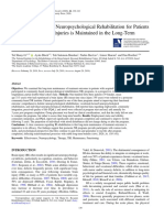 Efficacy of Postacute Neuropsychological Rehabilitation for Patients in the Long Term