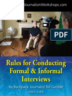 Rules For Conducting Formal & Informal Interviews: Quick Guide